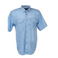 Tiger Hill Men's Gingham Fishing Shirt Short Sleeves